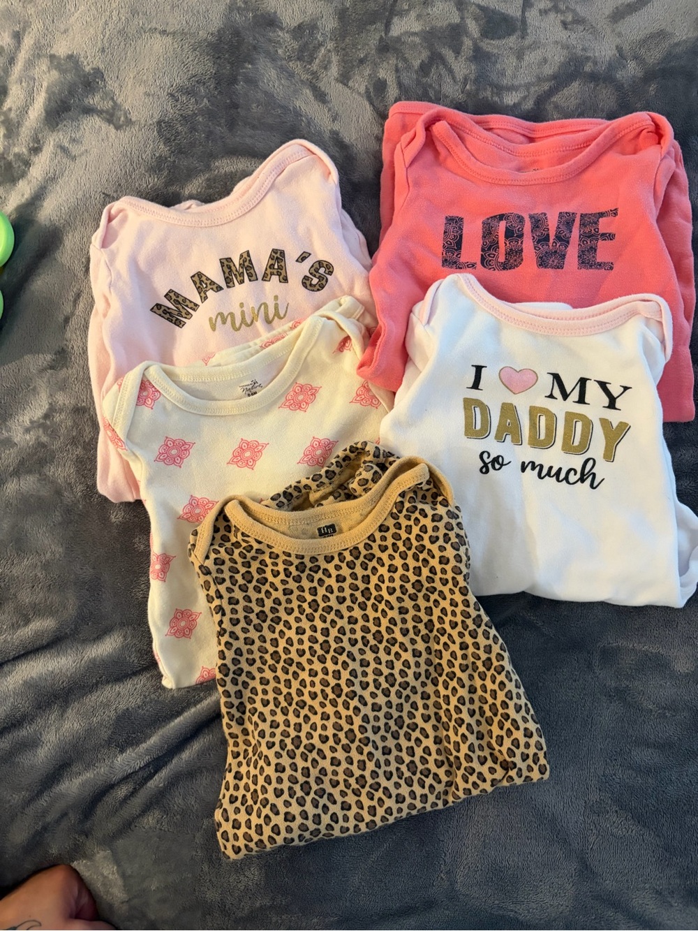 Baby gown bundle- Pink, Coral, White, Cream, Tan Leopard
